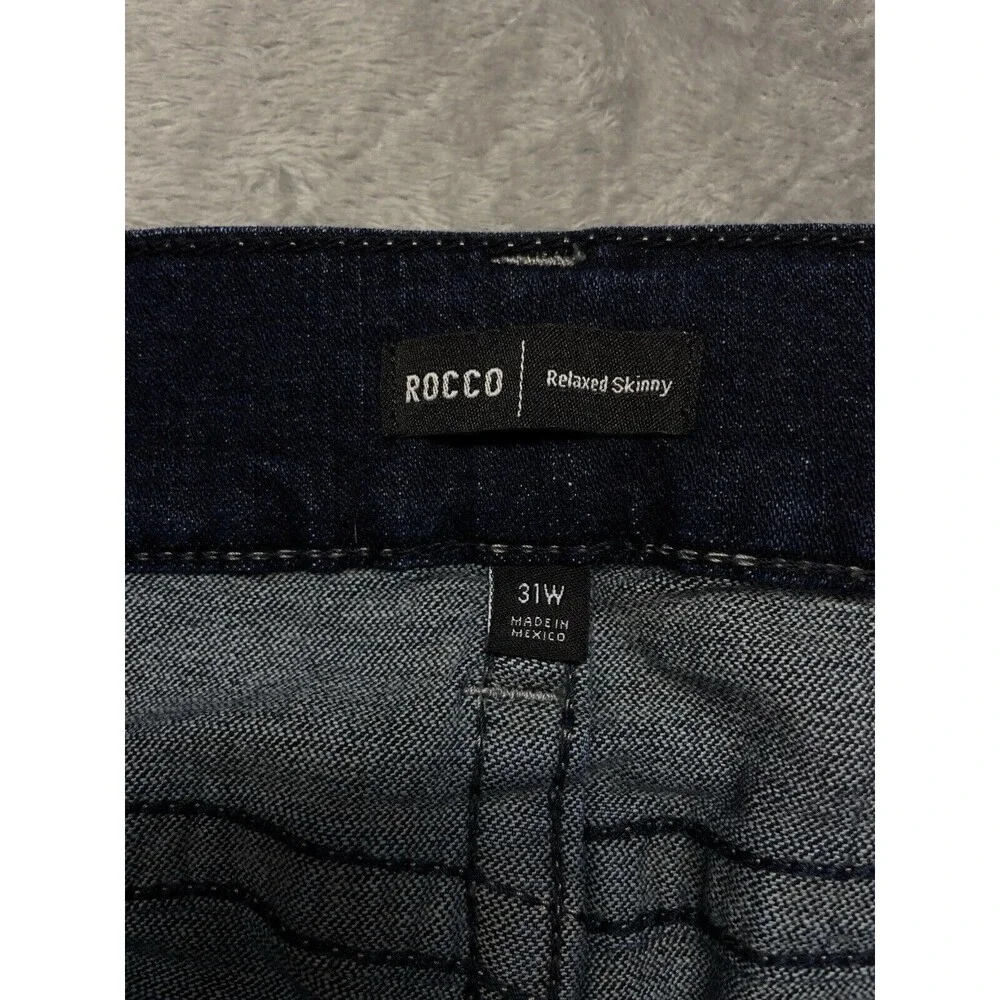 True Religion Rocco Relaxed Skinny No Flap Men’s Stretch Blue Jeans Size 31x34